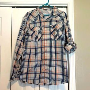 Columbia PFG button up shirt